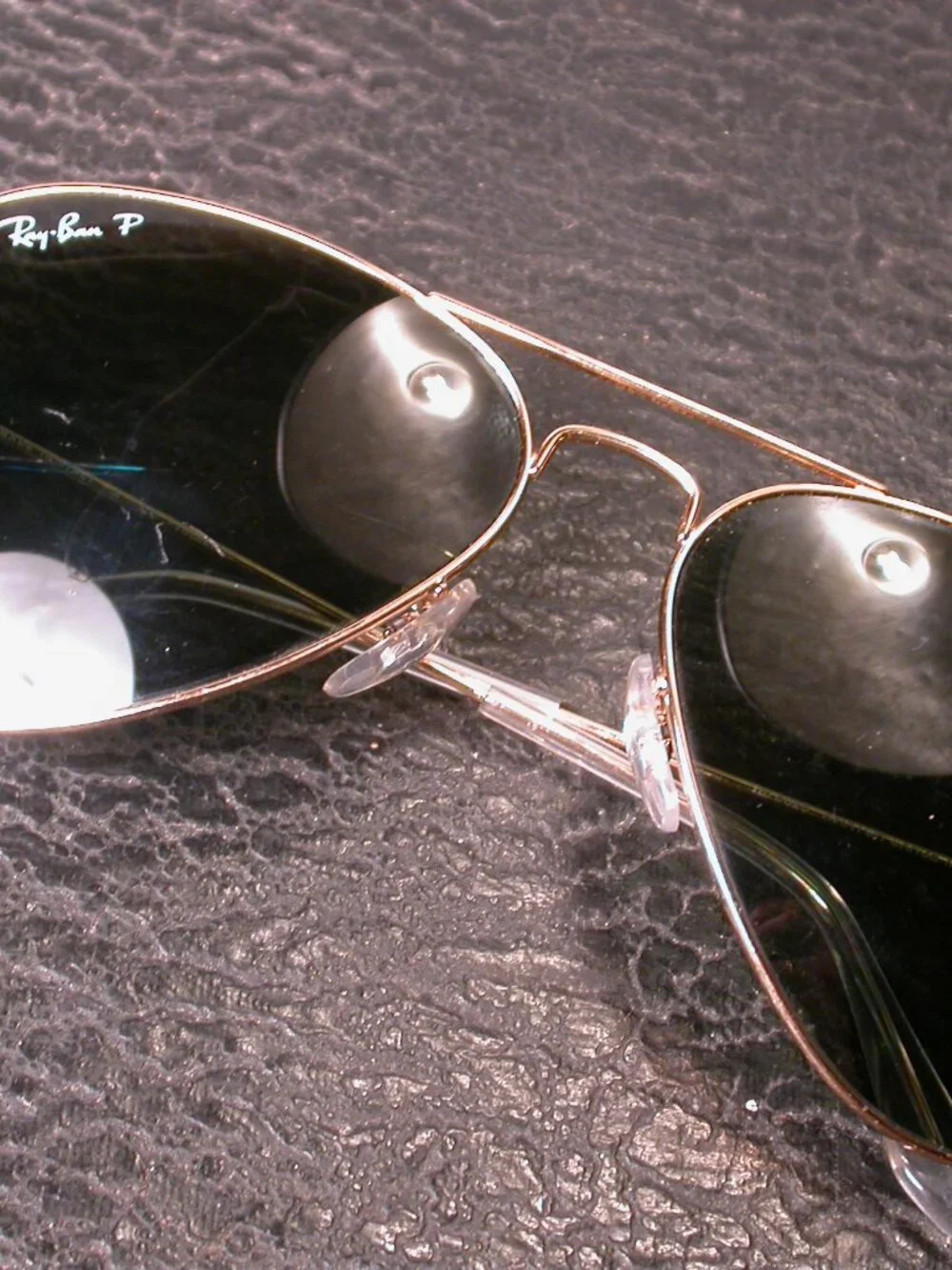 Ray Ban Gold Metal Aviator Shades Sunglasses ITALY RB3025 FRAME ONLY